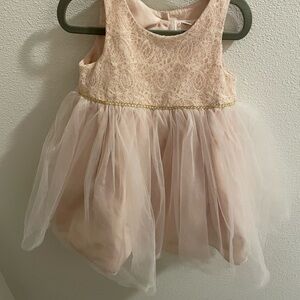 Cat And Jack Light Pink Tulle Princess Dress Size 2T Easter flower girl wedding